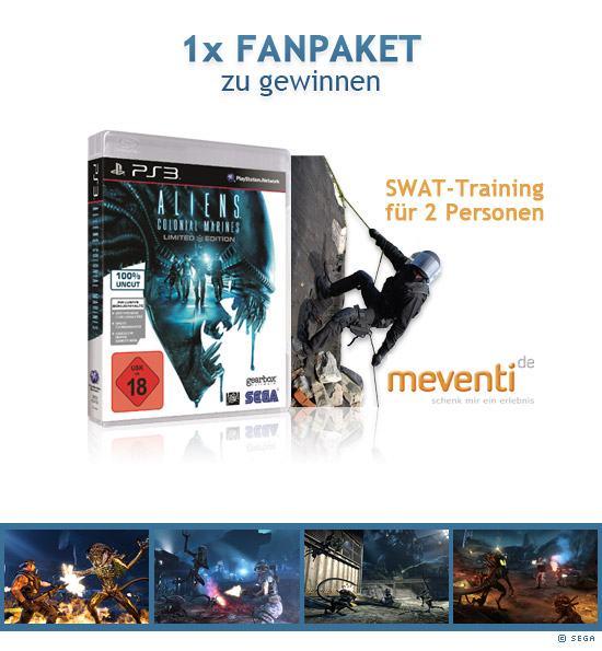 1x Aliens: Colonial Marines Fanpaket zu gewinnen 1x Aliens: Colonial Marines Fanpaket zu gewinnen