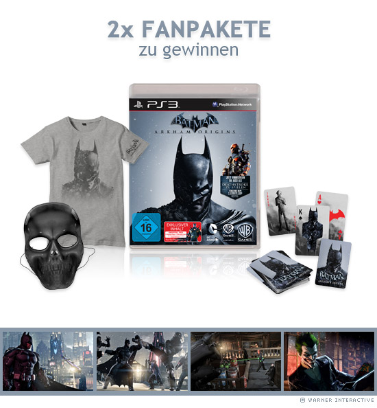 2x Batman: Arkham Origins PS3 Fanpakete zu gewinnen