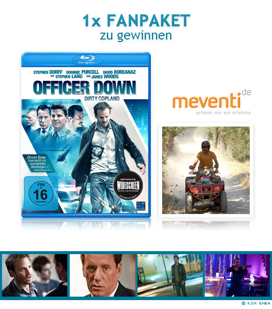 1x Officer Down - Dirty Copland Fanpaket zu gewinnen