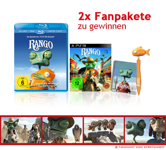 Rango (2011) Blu-ray Fanpaket zu gewinnen