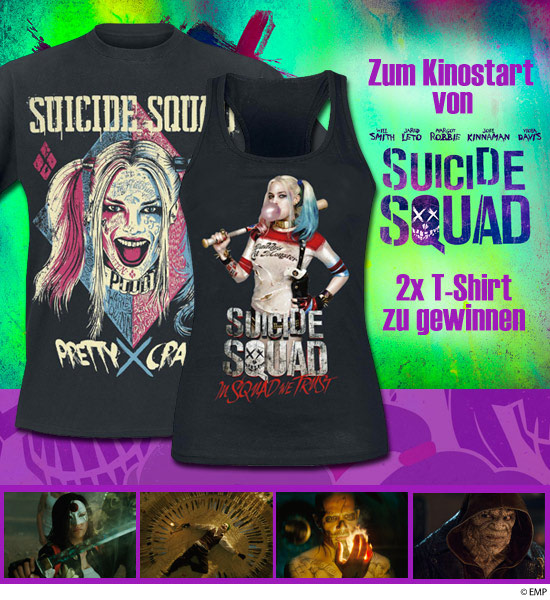 Verlosung: 2 T-Shirts von Suicide Squad