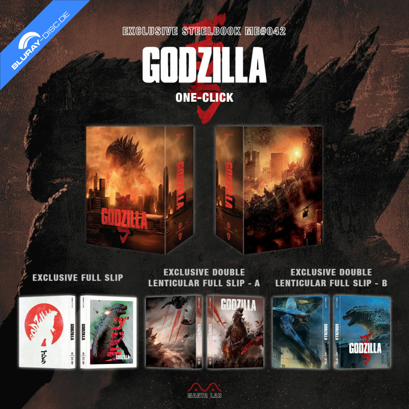 Godzilla K Manta Lab Exclusive Limited Edition Steelbook