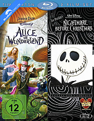 Alice im Wunderland & Nightmare before Christmas (Doppelset) (Neuauflage) Blu-ray