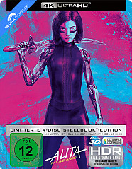 Alita: Battle Angel (2019) 4K (Limited Steelbook Edition) (4K UHD + 3D Blu-ray + Blu-ray) Blu-ray