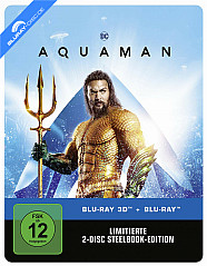 Aquaman (2018) 3D (Limited Steelbook Edition) (Blu-ray 3D + Blu-ray) Blu-ray