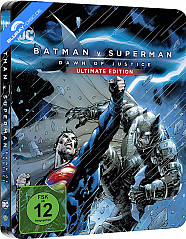 Batman v Superman: Dawn of Justice (2016) Kinofassung und Director's Cut (Illustrated Artwork) (Limited Steelbook Edition) Blu-ray