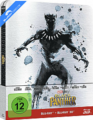 Black Panther (2018) 3D (Limited Steelbook Edition) (Blu-ray 3D + Blu-ray) Blu-ray