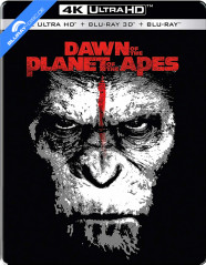 Dawn of the Planet of the Apes (2014) 4K - Limited Edition Steelbook (4K UHD + Blu-ray 3D + Blu-ray) (IN Import ohne dt. Ton) Blu-ray