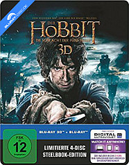 Der Hobbit: Die Schlacht der Fünf Heere 3D (Limited Lenticular Steelbook Edition) (Blu-ray 3D + Blu-ray + UV Copy) Blu-ray