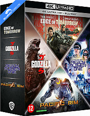 Edge of Tomorrow 4K + Ready Player One 4K + Pacific Rim 4K + Godzilla (2014) 4K (4K UHD + Blu-ray) (FR Import) Blu-ray