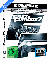 Fast & Furious 7 - Kinofassung und Extended Cut 4K (4K UHD + Blu-ray + UV Copy) Blu-ray