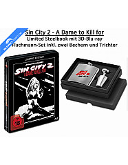 Sin City 2: A Dame to Kill For 3D (Limited Steelbook Edition) + Flachmann (Blu-ray 3D) Blu-ray