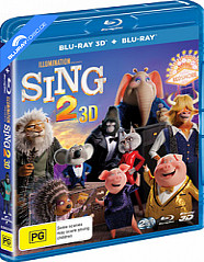 Sing 2 (2021) 3D (Blu-ray 3D + Blu-ray) (AU Import ohne dt. Ton) Blu-ray