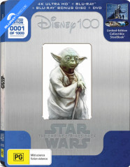 Star Wars: Episode V - The Empire Strikes Back (1980) 4K - 100 Years of Disney - JB Hi-Fi Exclusive Limited Edition Steelbook (4K UHD + Blu-ray + Bonus Blu-ray + DVD) (AU Import ohne dt. Ton) Blu-ray
