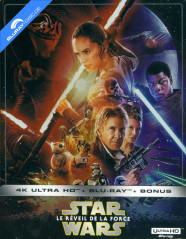 Star Wars: Episode VII - Le réveil de la Force (2015) 4K - Édition Limitée Steelbook (French Version) (4K UHD + Blu-ray + Bonus Blu-ray) (CH Import) Blu-ray