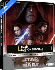 Star Wars: Episode VIII - Les derniers Jedi (2017) 4K - FNAC Exclusive Édition Spéciale Steelbook (4K UHD + Blu-ray + Bonus Blu-ray) (FR Import) Blu-ray