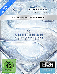 Superman I-IV (5-Film Collection) (Limited Steelbook Edition) 4K (4K UHD + Blu-ray) Blu-ray
