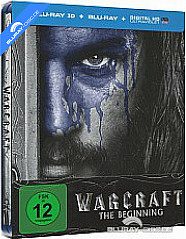 Warcraft: The Beginning 3D (Limited Steelbook Edition) (Cover A) (Blu-ray 3D + Blu-ray + UV Copy) Blu-ray