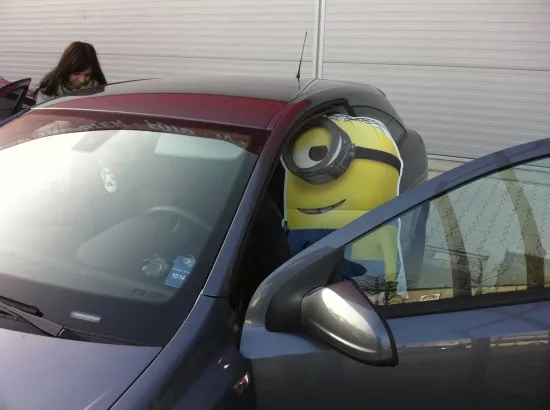 Es steigt in mein Auto
