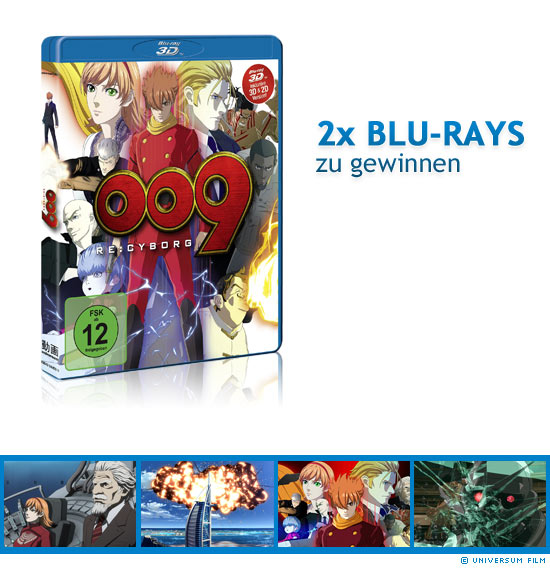 2x 009 RE: Cyborg 3D Blu-rays zu gewinnen