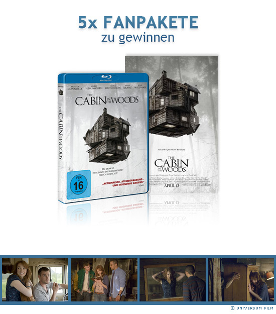 5x The Cabin in the Woods Blu-ray und Poster zu gewinnen
