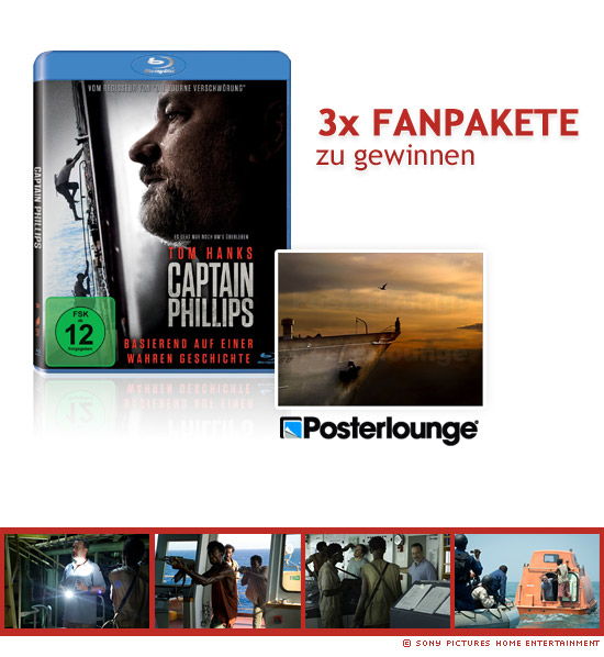 3x Captain Phillips Fanpakete zu gewinnen 3x Captain Phillips Fanpakete zu gewinnen