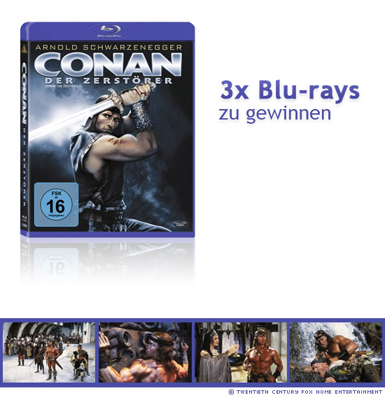 3x Conan der Zerstörer Blu-rays zu gewinnen