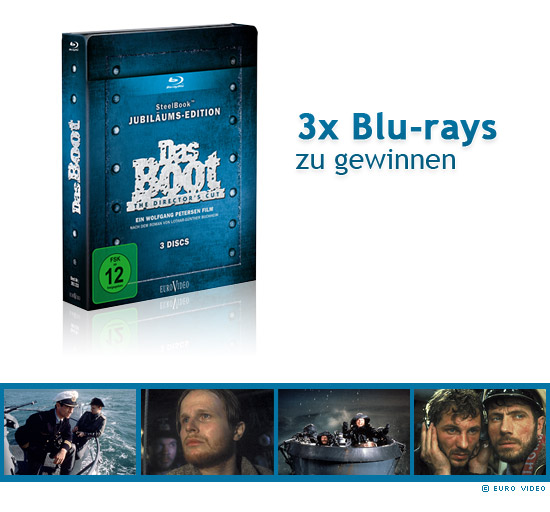 Das Boot (Jubiläums Edition) - Steelbook Blu-ray Disc zu gewinnen