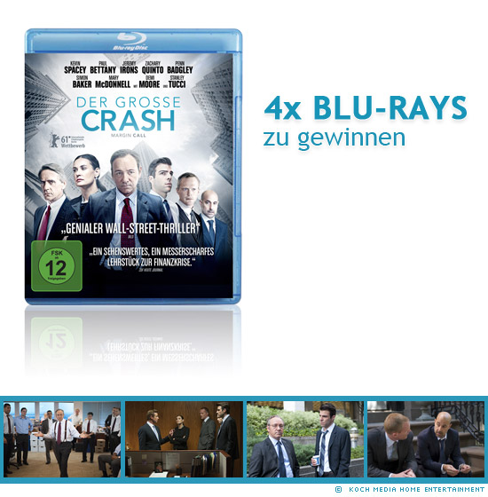4x Der grosse Crash - Margin Call Blu-rays zu gewinnen