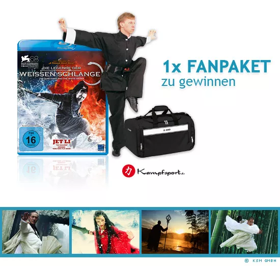 1x Die Legende der weißen Schlange Fanpaket zu gewinnen