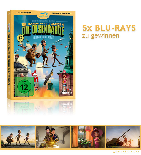 5x Die Olsenbande in feiner Gesellschaft 3D Blu-rays zu gewinnen