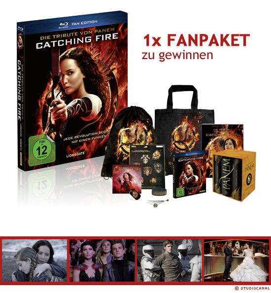 1x Die Tribute von Panem - Catching Fire Fanpaket zu gewinnen
