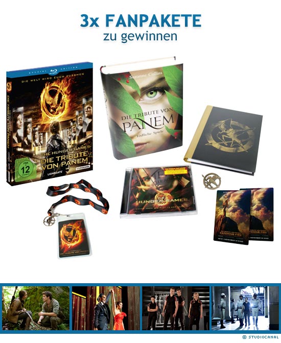 3x Die Tribute von Panem - The Hunger Games Blu-ray Fanpakete zu gewinnen