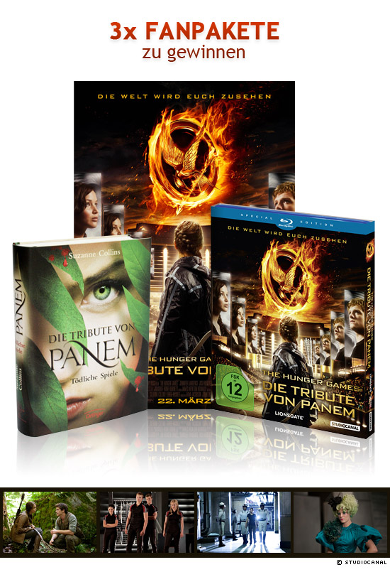 3x Die Tribute von Panem - The Hunger Games Fanpakete zu gewinnen