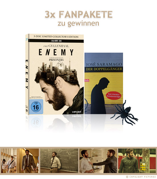 3x Enemy (2013) Blu-ray Fanpakete zu gewinnen