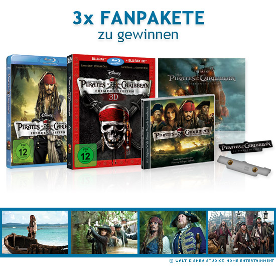 Fluch der Karibik 4 - Fremde Gezeiten Blu-ray Fanpakete zu gewinnen