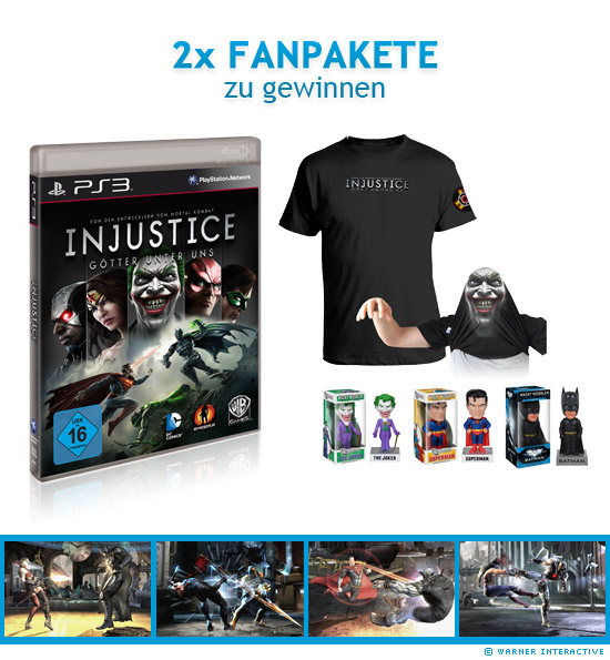 2x Injustice - Götter unter uns Fanpakete zu gewinnen
