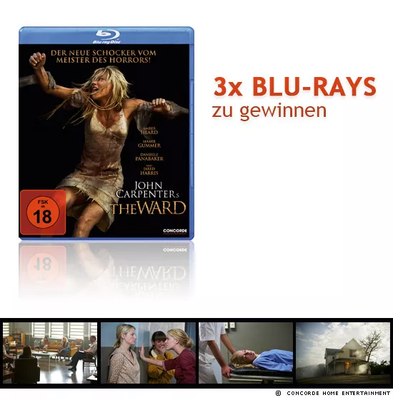 3x John Carpenter's The Ward Blu-rays zu gewinnen