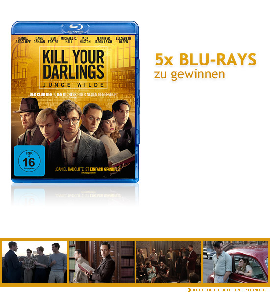 5x Kill your Darlings - Junge Wilde Blu-rays zu gewinnen