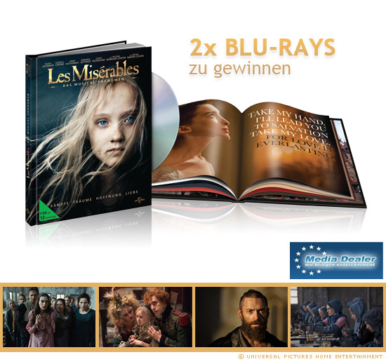 2x Les Misérables (2012) - Limited Collector's Editionen zu gewinnen