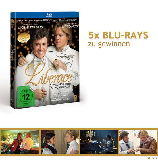 5x Liberace - Zu viel des Guten ist wundervoll Blu-rays zu gewinnen