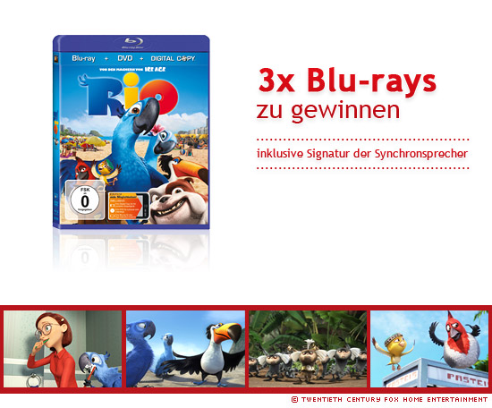 Rio (2011) Blu-ray zu gewinnen