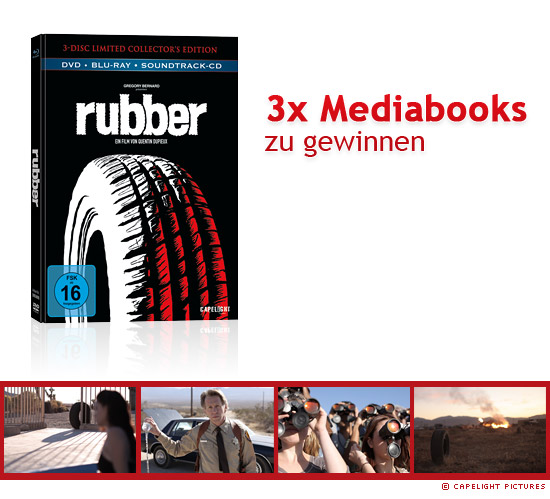 Rubber (Limited Collectors Edition) Blu-rays zu gewinnen