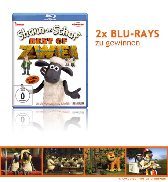 3x Shaun das Schaf: Best of Vol. 2 Blu-rays zu gewinnen