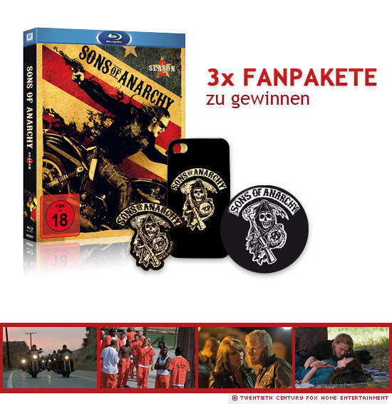 3x Sons of Anarchy - Staffel 2 Fanpakete zu gewinnen