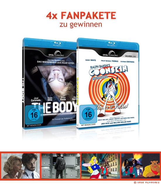 4x The Body / Coonskin Blu-rays zu gewinnen