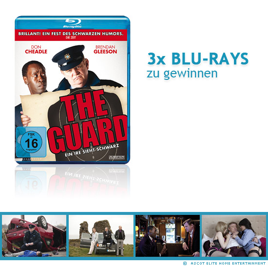 3x The Guard - Ein Ire sieht schwarz Blu-rays zu gewinnen