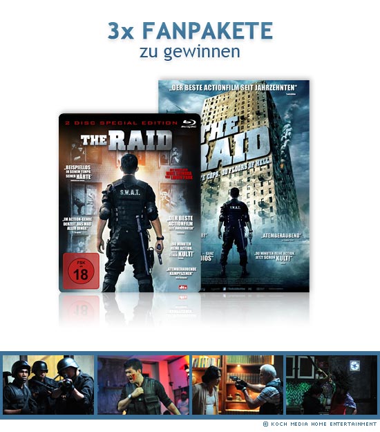 3x The Raid - Steelbook Fanpakete zu gewinnen