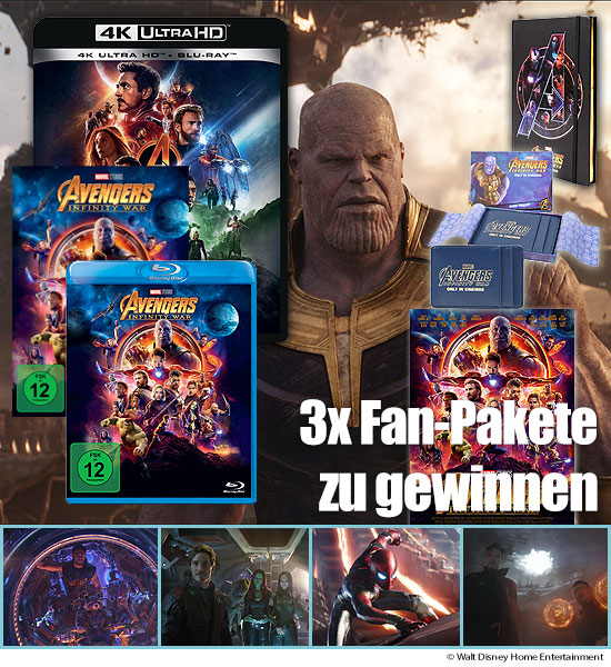 Verlosung: 3 “Avengers: Infinity War” Fanpakete