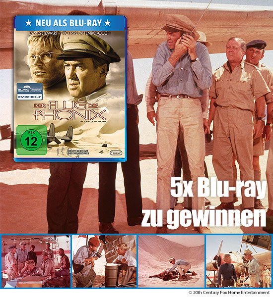 Verlosung: 5 Blu-rays „Der Flug des Phoenix (1965)